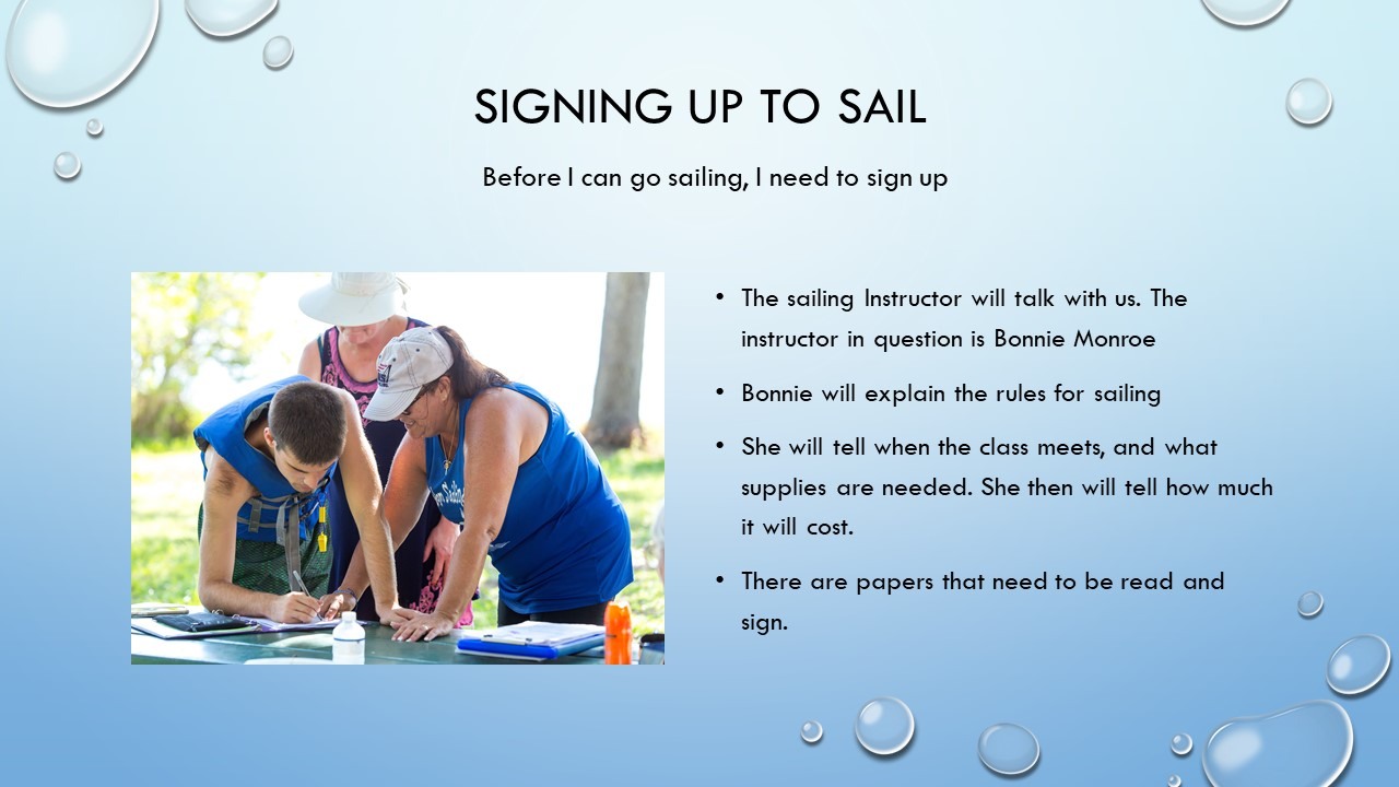 Signing up to sail